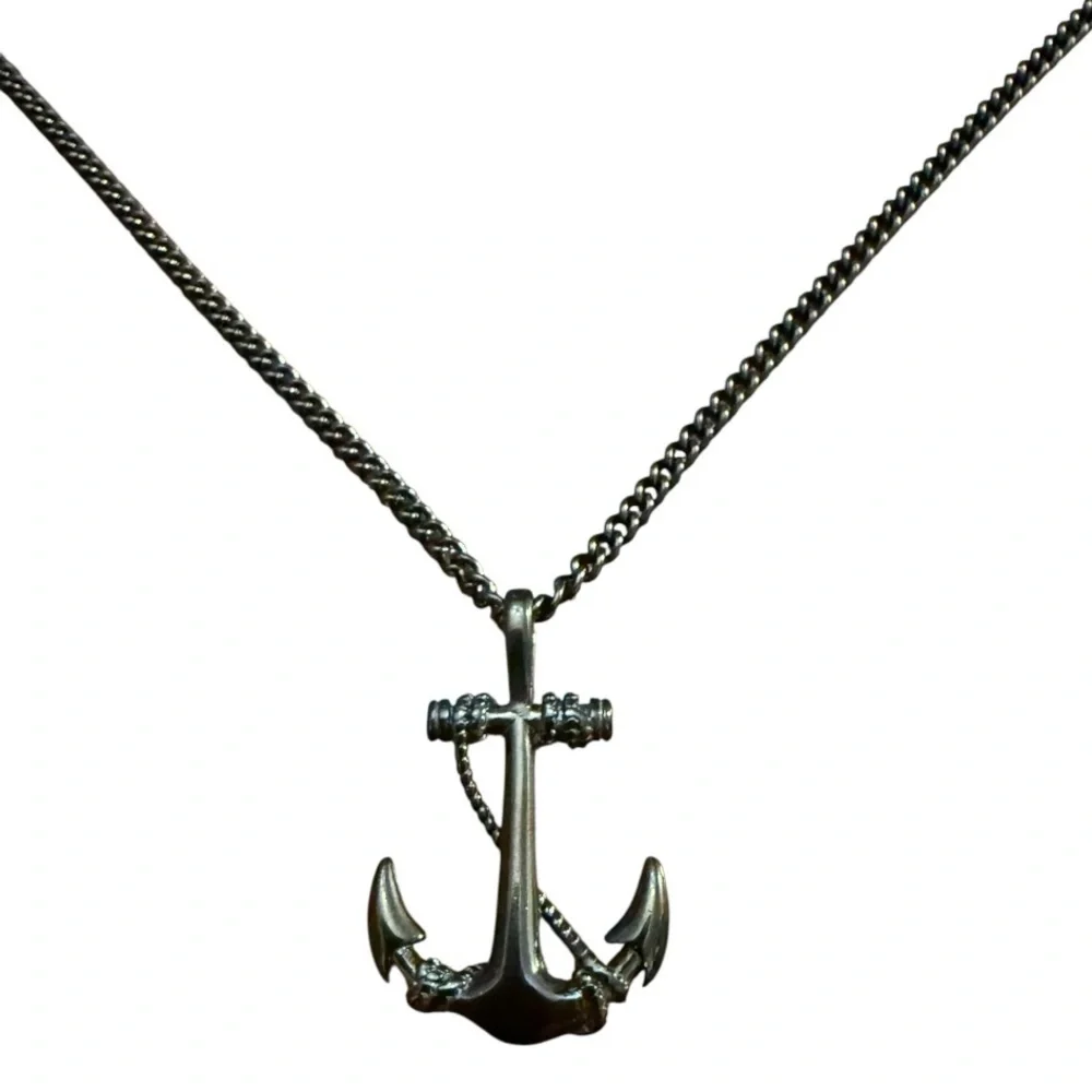 Haquil Ship's‎ Anchor Men's Necklace nwot